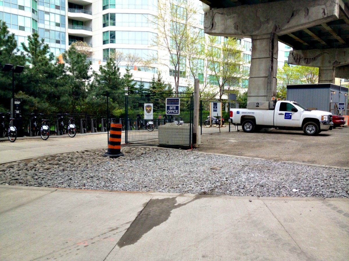 Downtown Toronto Motorcycle parking with the bixi bikes YouMotorcycle